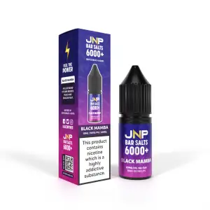 Black Mamba Nic Salt E liquid by JNP Bar Salts 6000 10ml